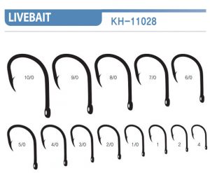 Blacktail Livebait Hook Size Chart