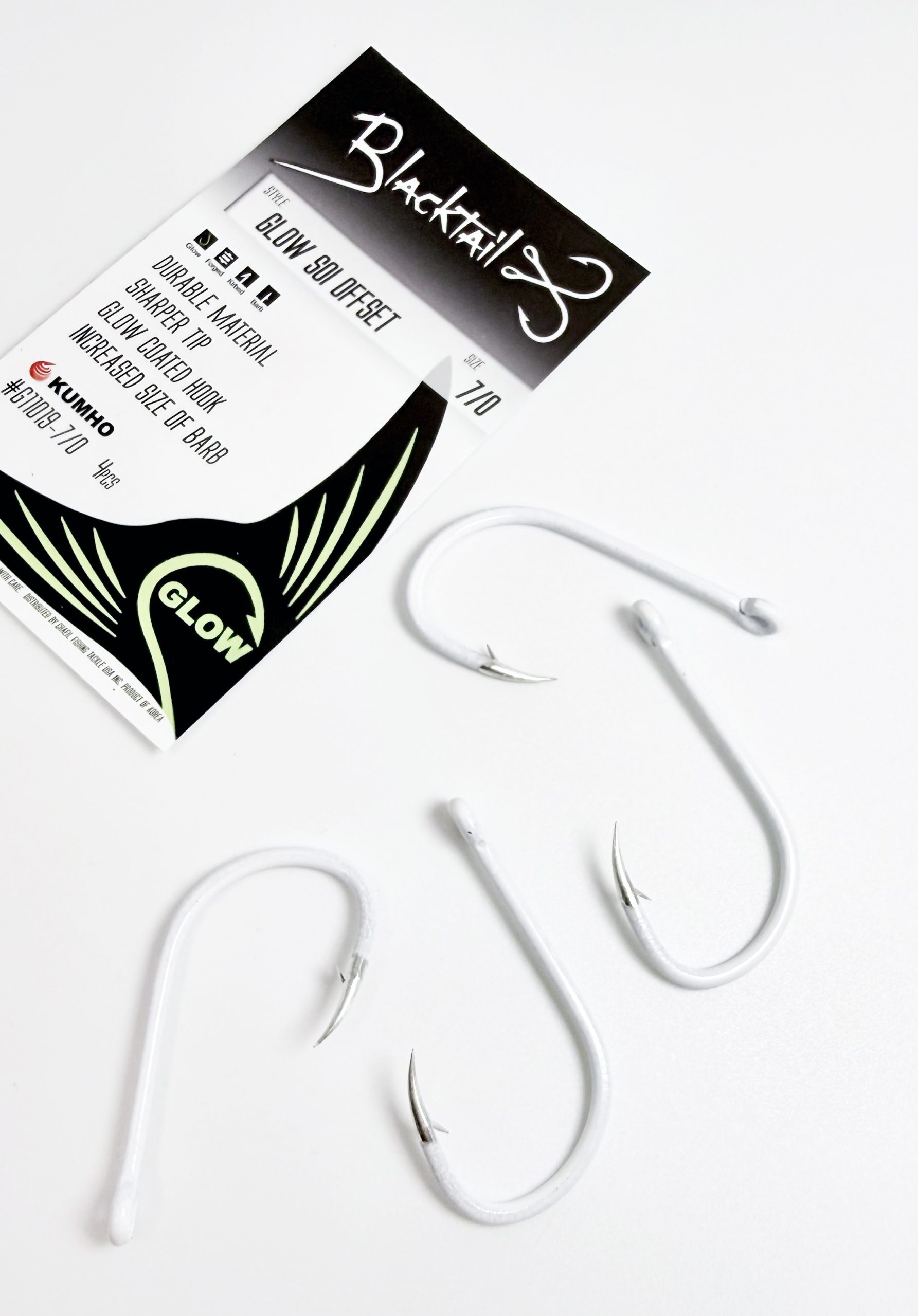 Glow Soi Offset Hook - Glow Coated Hook for White Seabass Rockfish Glow Soi Offset Hook - Glow Coated Hook for White Seabass Rockfish