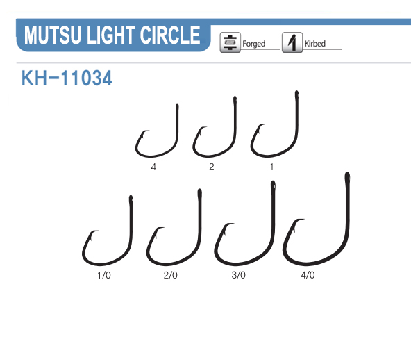 Mutsu Light Circle – Light Wire Circle Hook for Freshwater and Saltwater