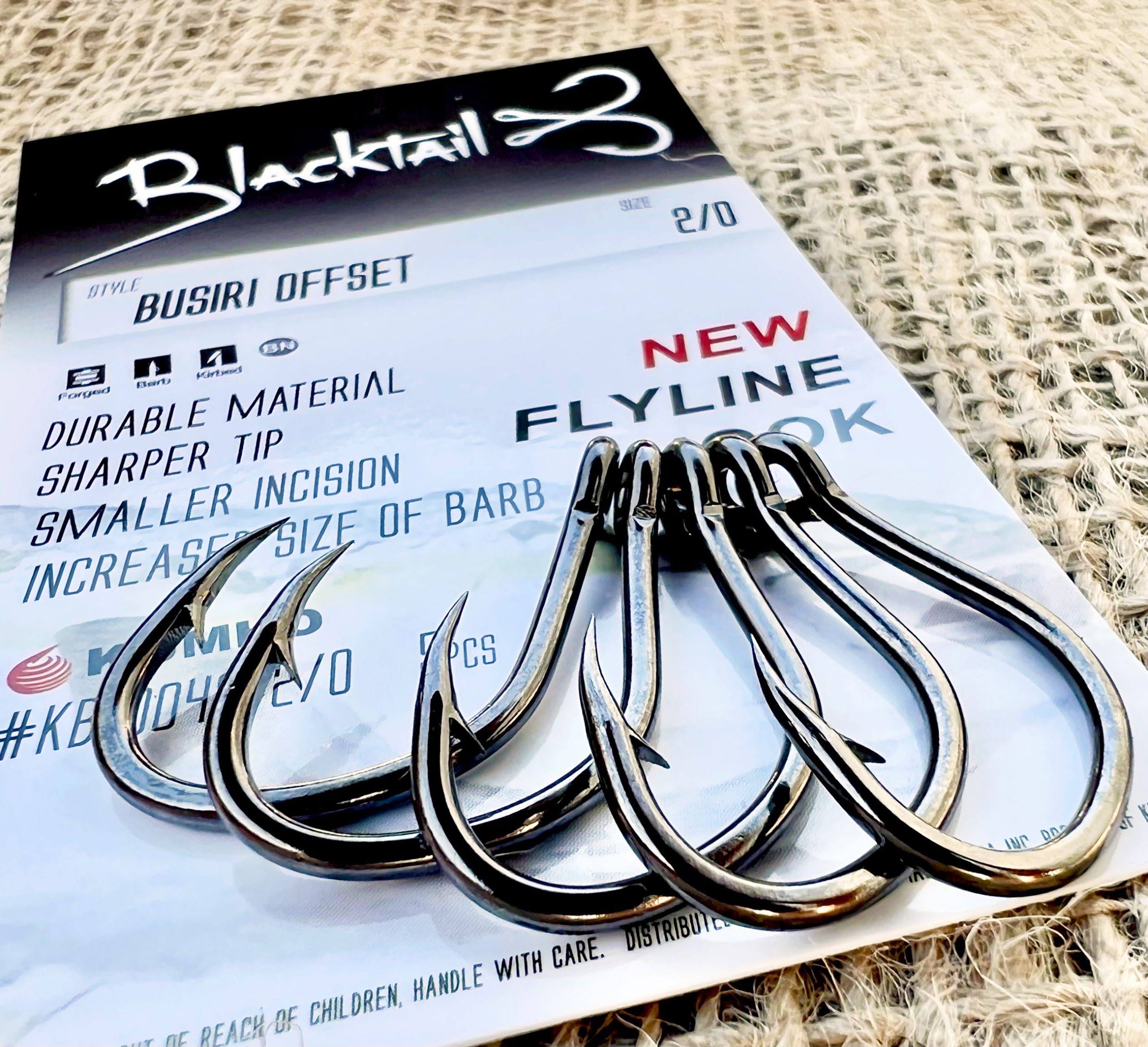 Busiri Offset Flyline Hook - Slick and Strong Design for Yellowtail