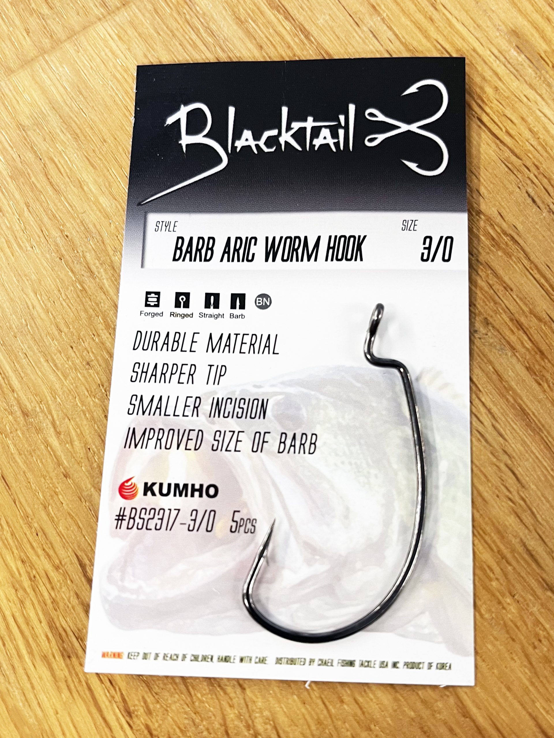 Barb Aric Worm Hook – Strong EWG(Extra Wide Gap) Hook
